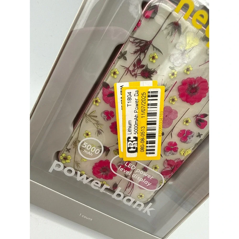 Heyday Power Bank Unisex OS Floral New 5000mAh LED Display‎